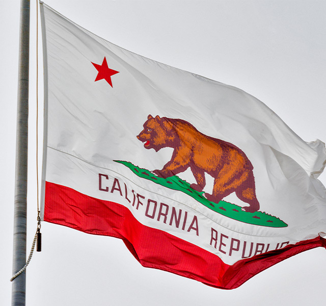 The California state flag.