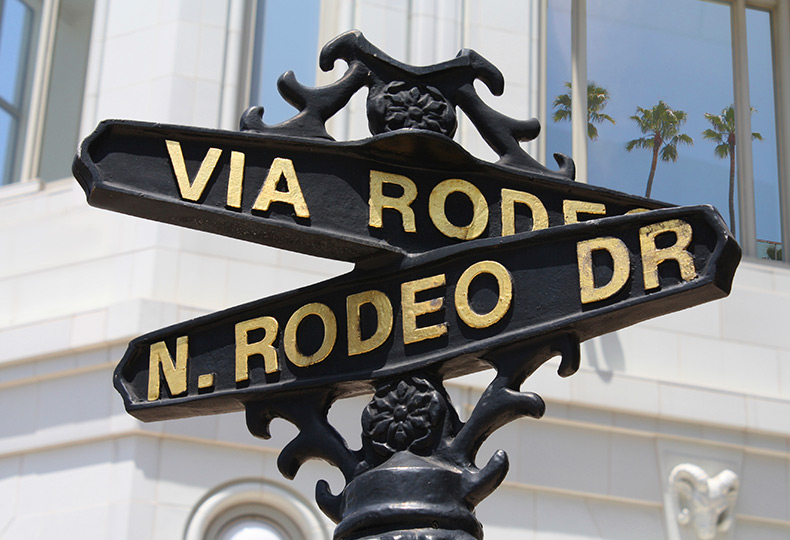 Rodeo Drive street sign.