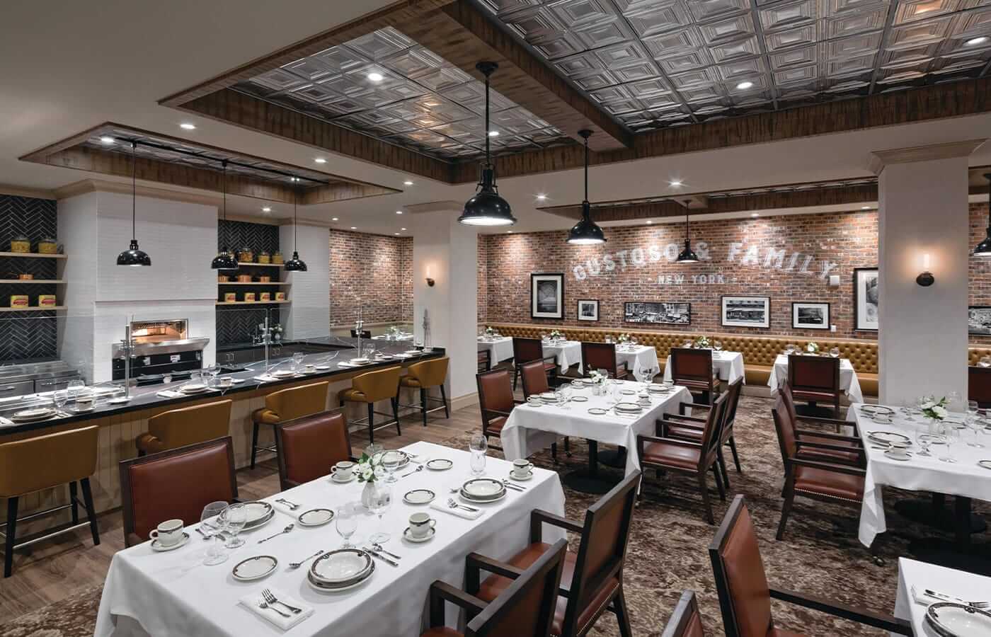 A look inside the Mediterranean style restaurant found on-site at The Watermark at Brooklyn Heights.