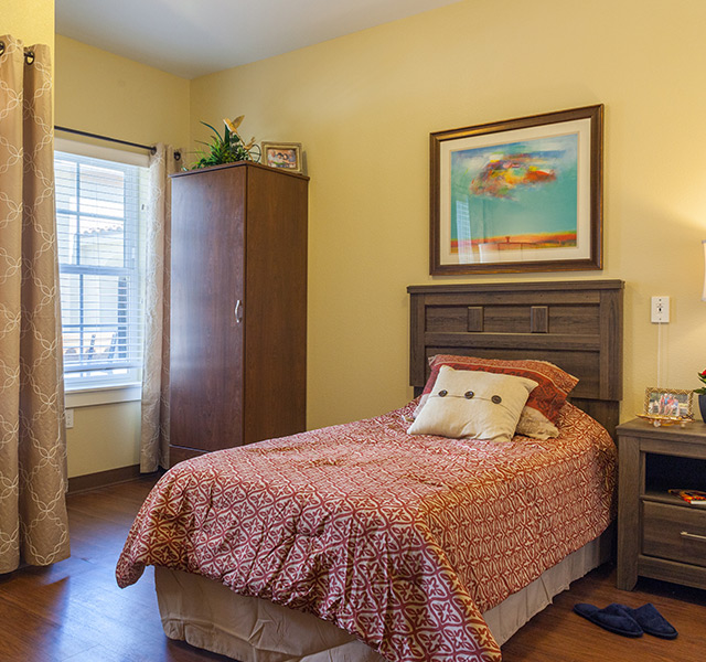 A suite at Caliche Senior Living.