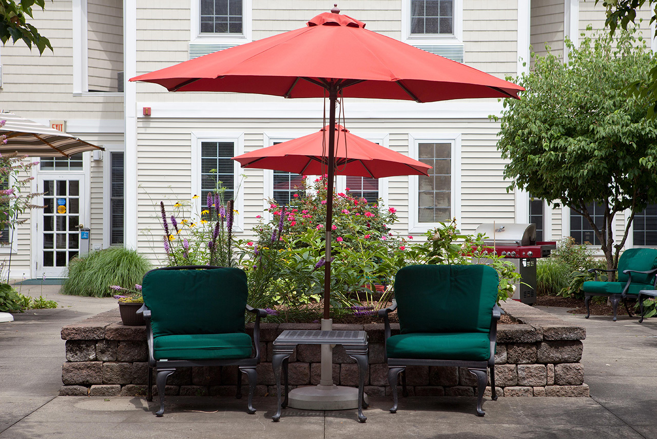 A patio at East Village Place.