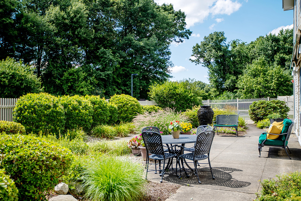 The courtyard at East Village Place.