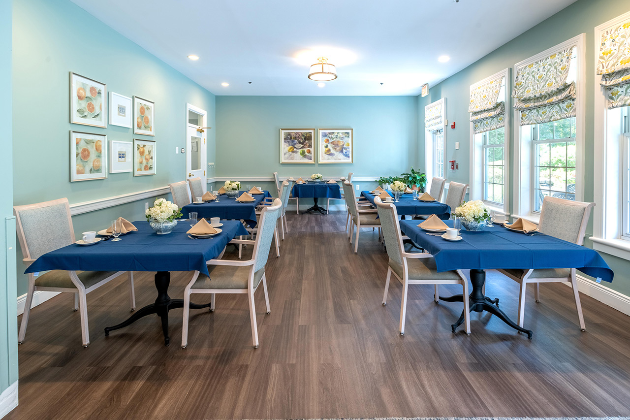 A dining room at East Village Place.