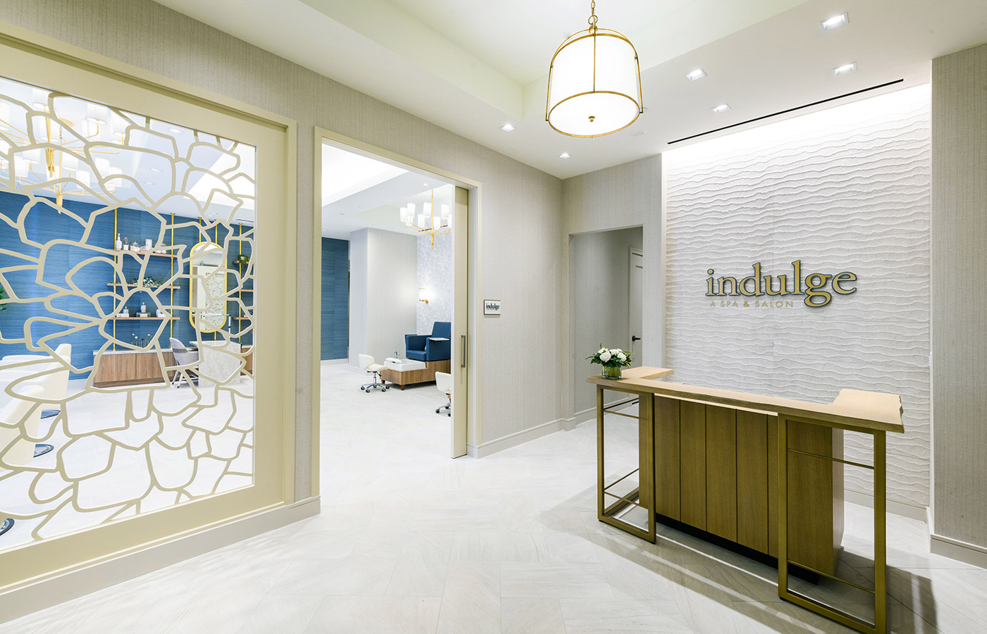 The salon and spa at The Watermark at Houston Heights.