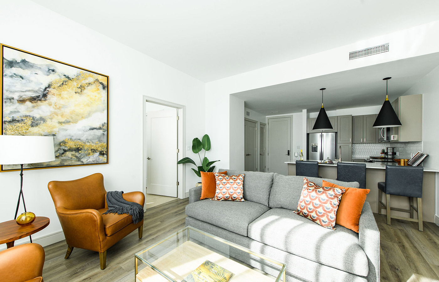 An apartment at The Watermark at Houston Heights.