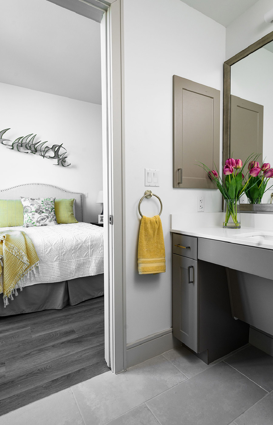 An apartment at The Watermark at Houston Heights.