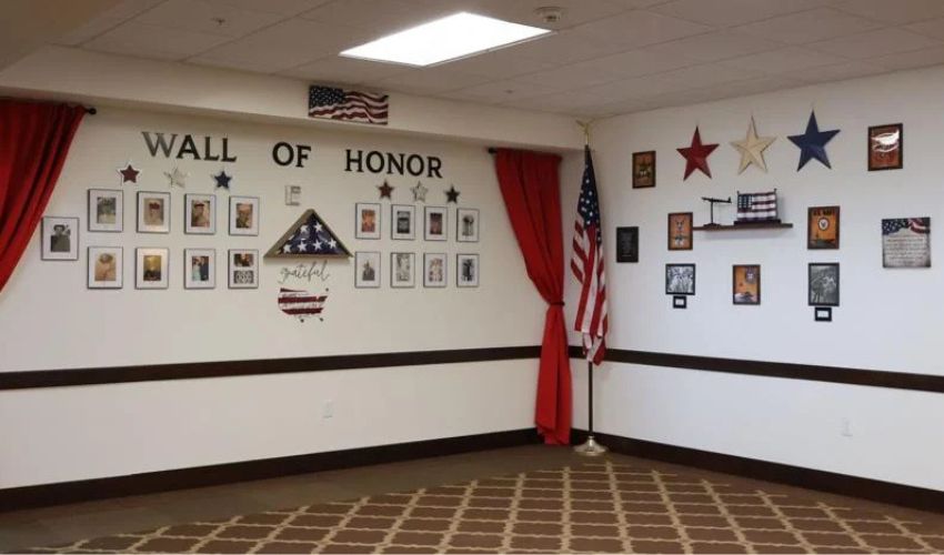 A wall of honor for veterans in Bullhead City.