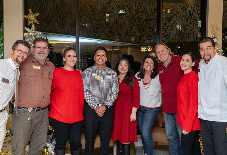 A large group of people.