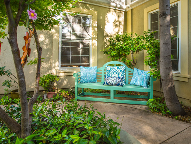 The garden at Lakeside Park.