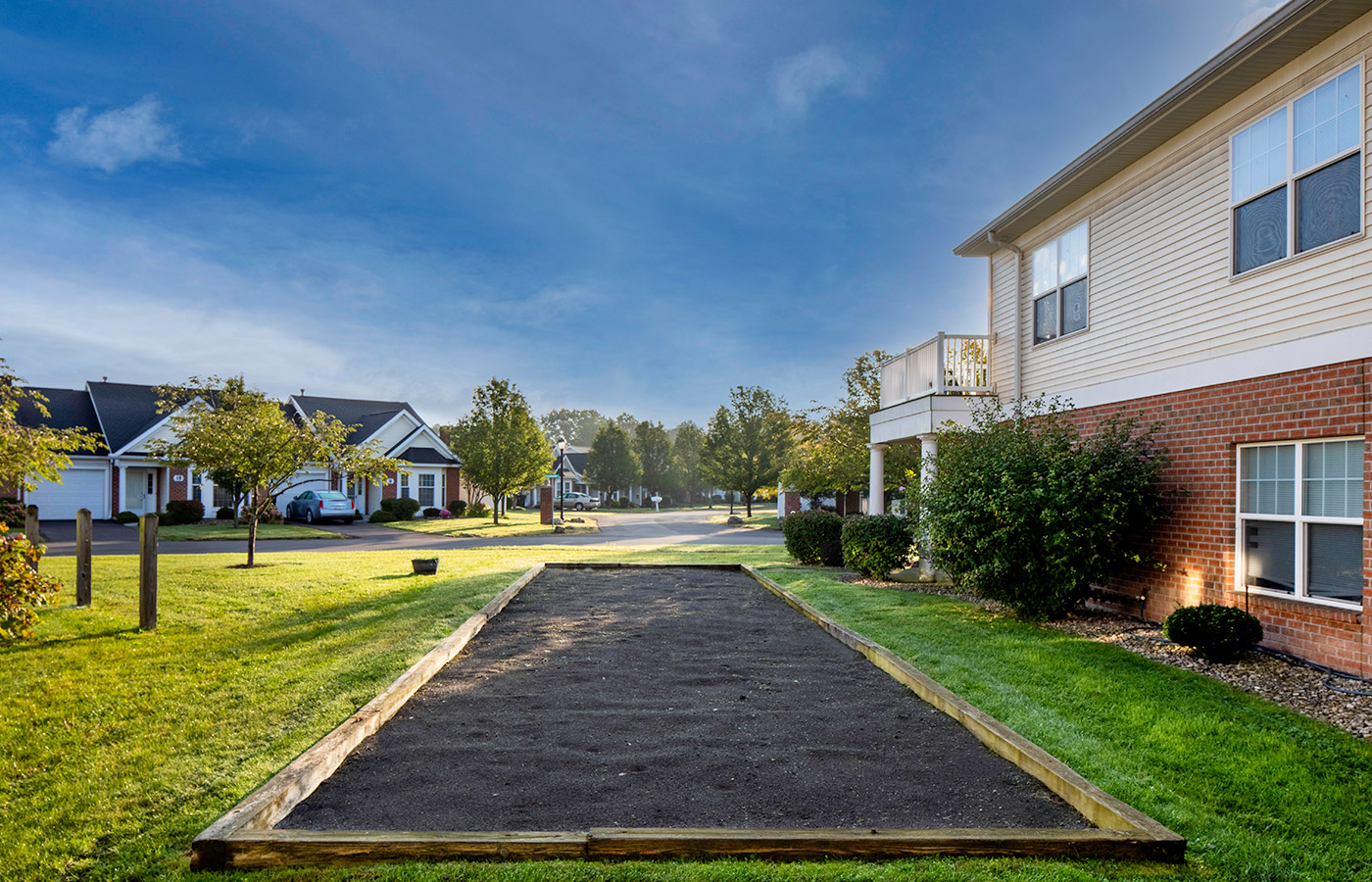 Bocce ball area.