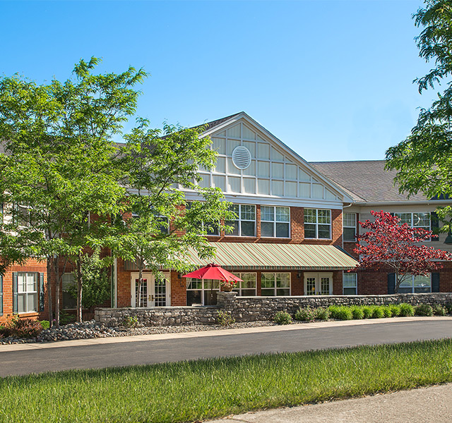 The exterior of the building.