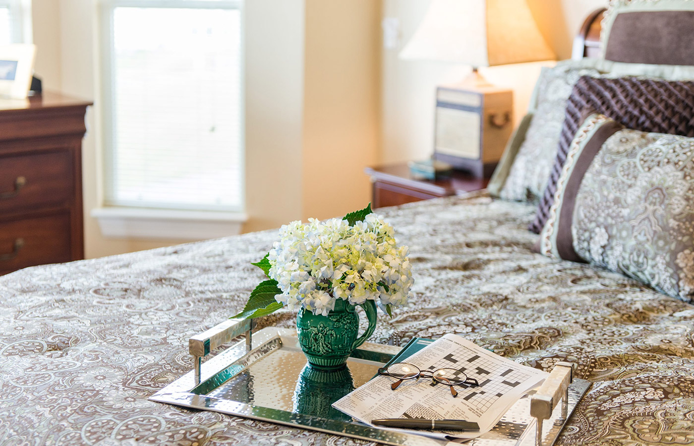 An apartment at The Legacy at Erie Station.