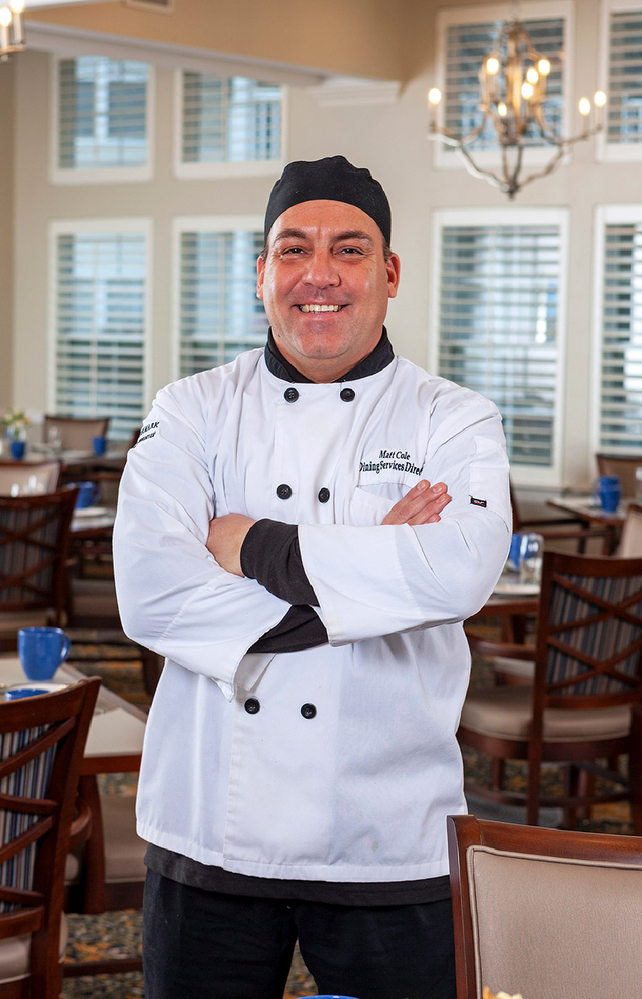 A chef at The Legacy at Park Crescent.