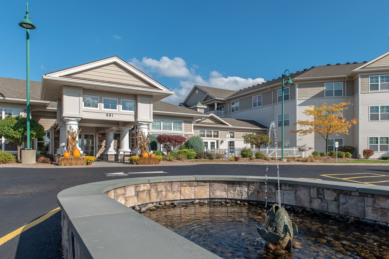 The entrance to The Legacy at Fairways.
