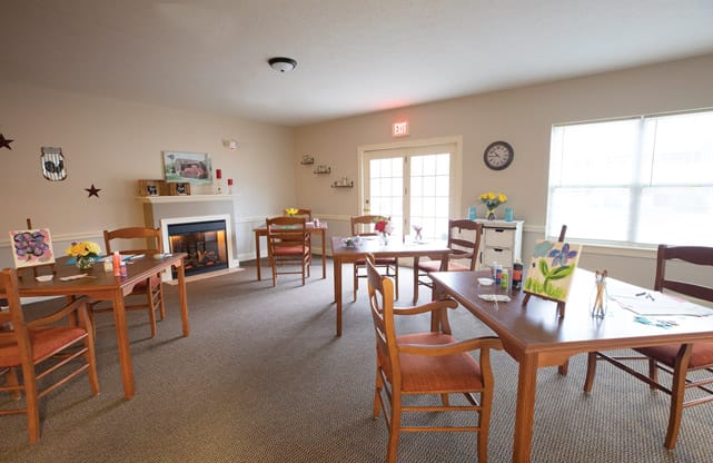 An art room at The Legacy at Fairways.