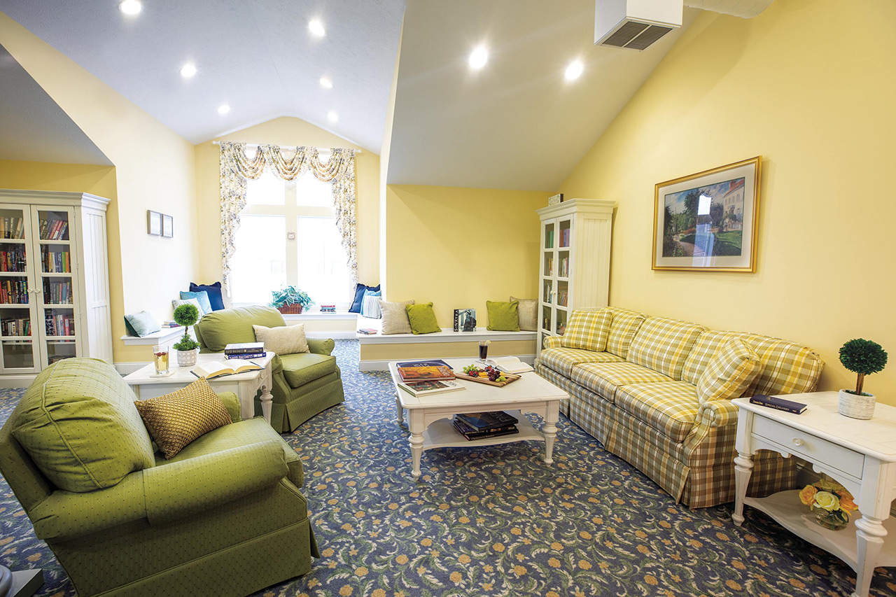 The library at The Legacy at Parklands.