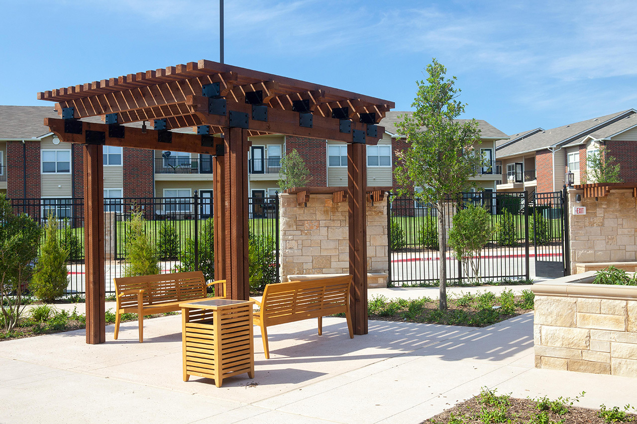 Parkview in Frisco courtyard.