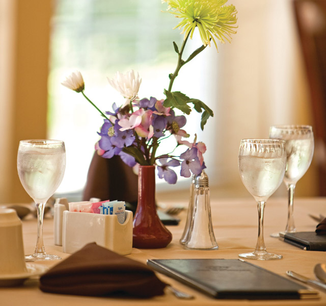 A dining area at Rockland Place.