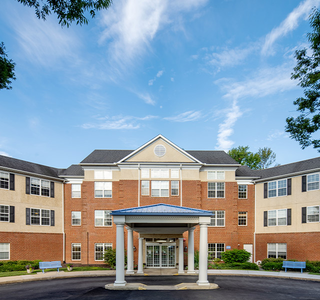 The exterior of the building.