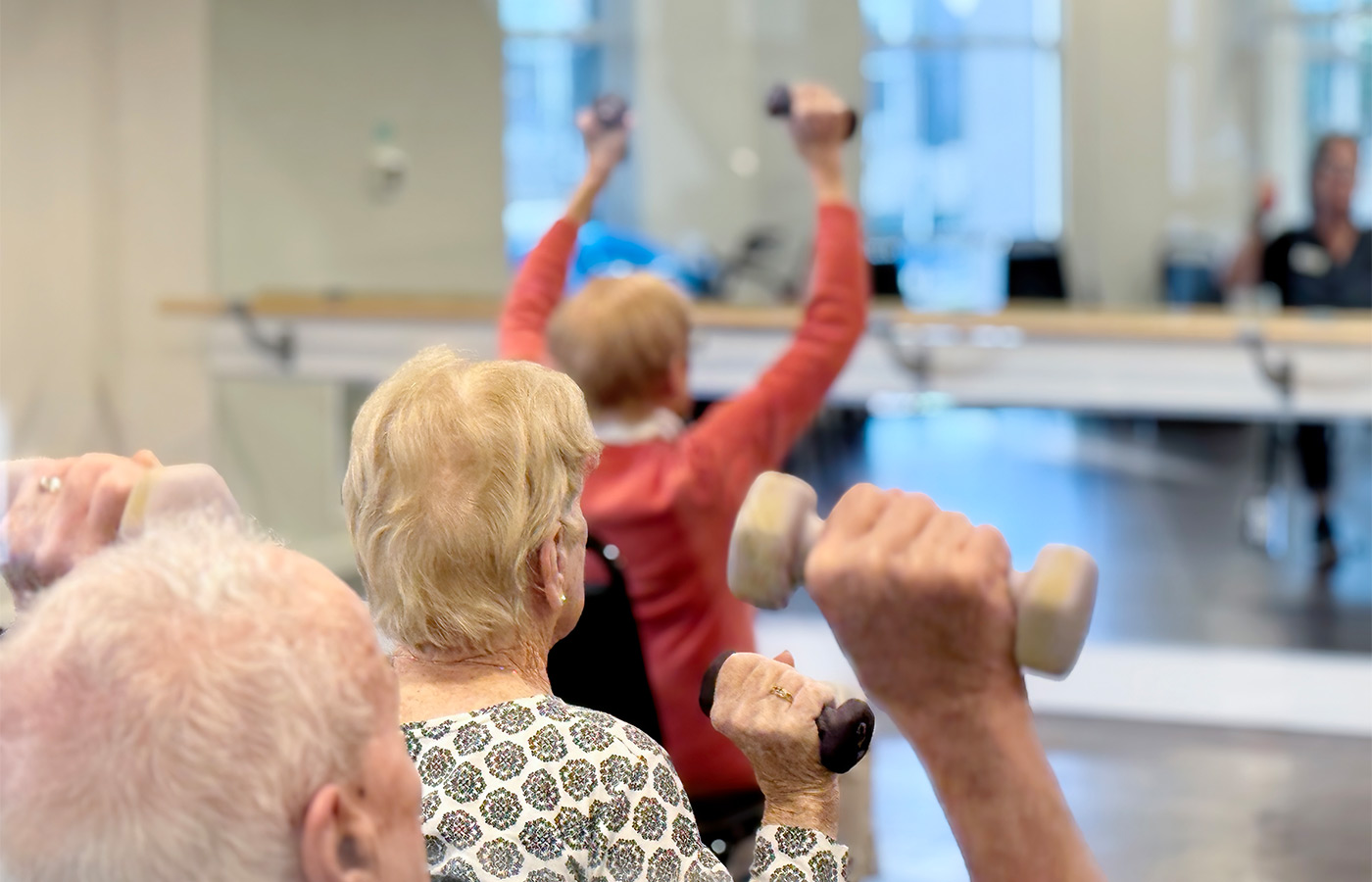 People working out.