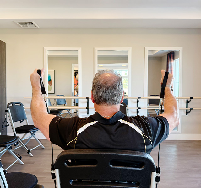 A person working out.