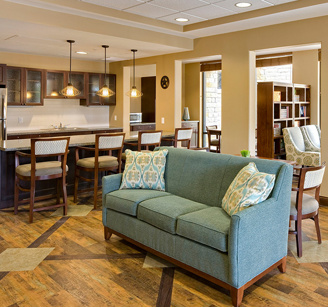 Lounge and bar area.