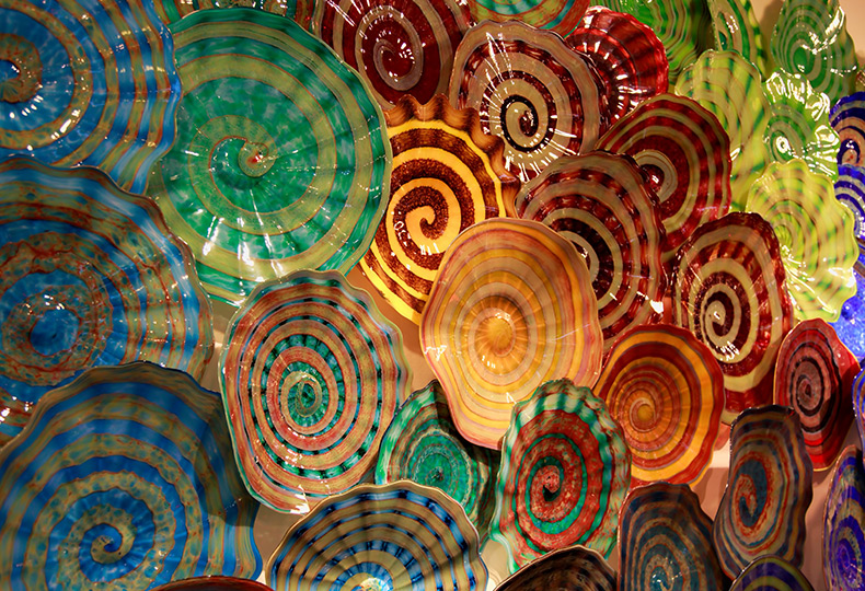 A collage of Wimberley Glassworks.