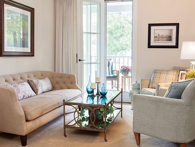 An apartment at St. Andrews Village.