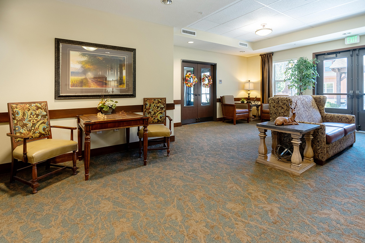 The lobby at Summit Senior Living.