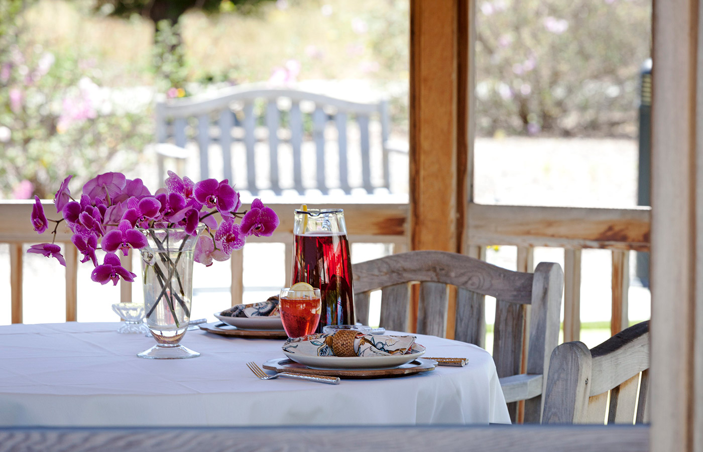 The gazebo at The Cottages of Carmel.