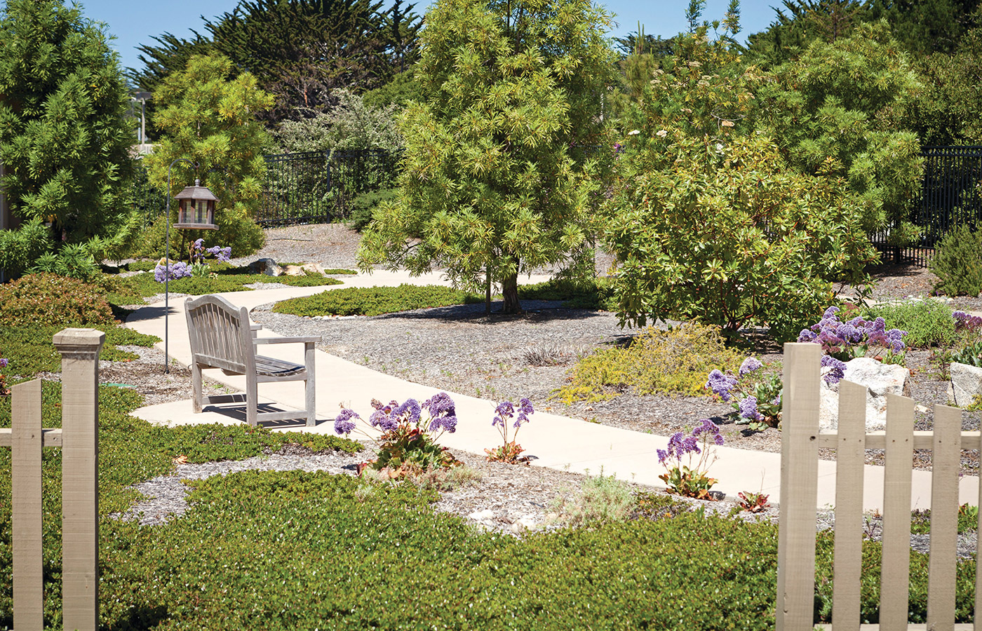 The walking path at The Cottages of Carmel.