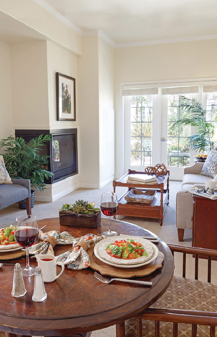 An apartment at The Cottages of Carmel.