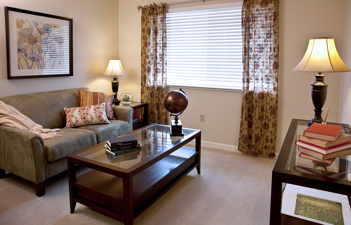 An apartment at The Fountains at Greenbriar.