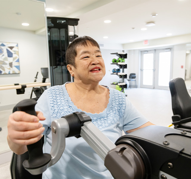 A person working out.