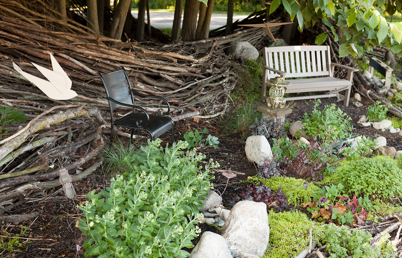 The garden at The Fountains at Bronson Place.