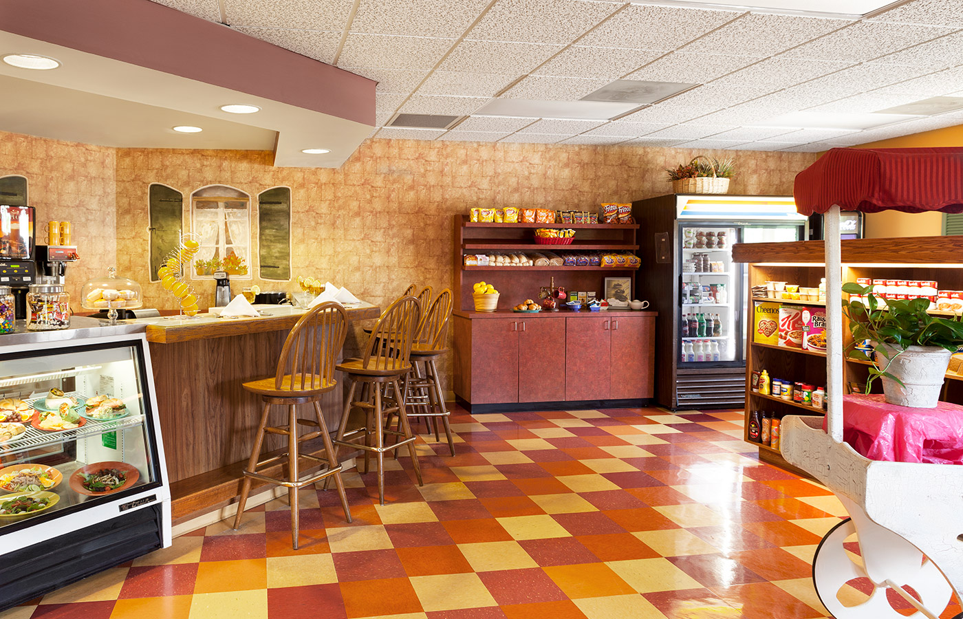 A cafe at The Fountains at Bronson Place.
