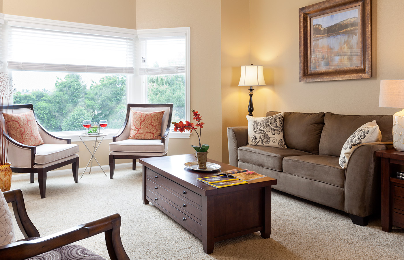 An apartment at The Fountains at Bronson Place.