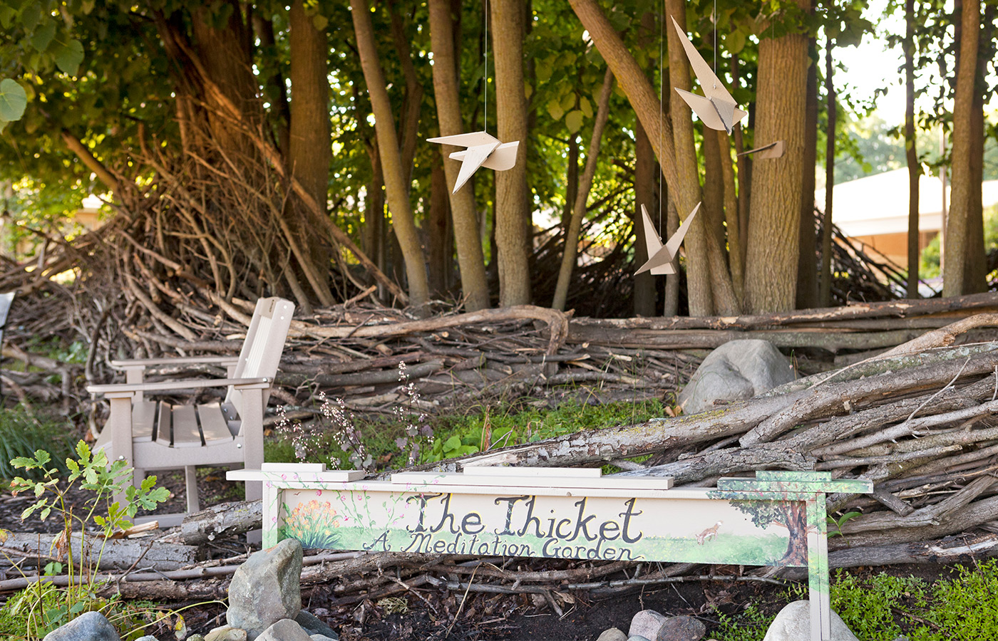 The Thicket meditation garden.