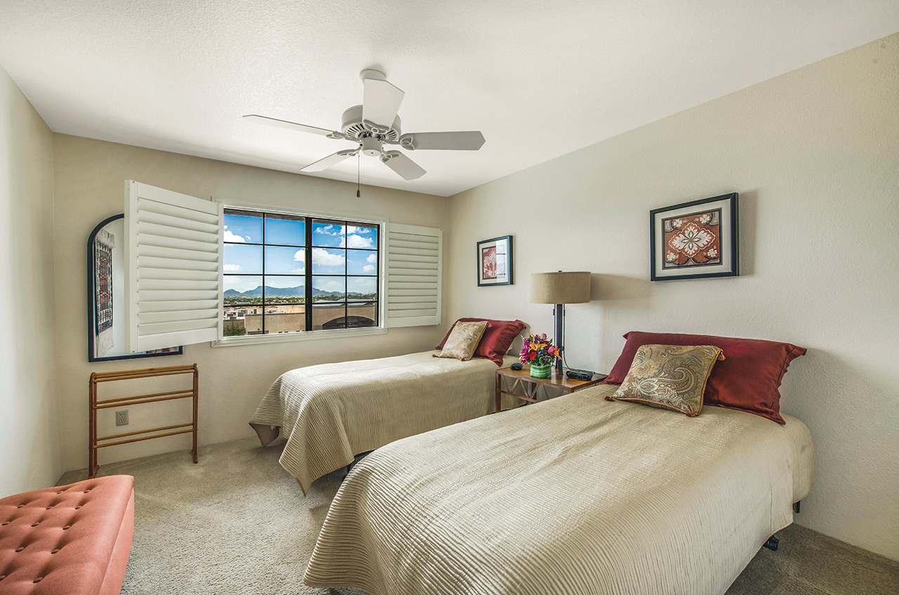 An apartment at The Fountains at La Cholla.