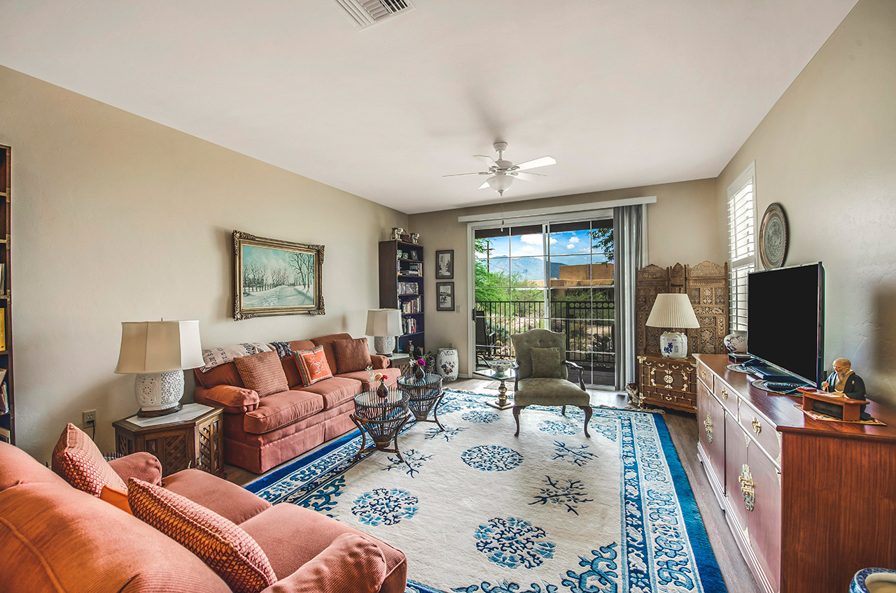 An apartment at The Fountains at La Cholla.