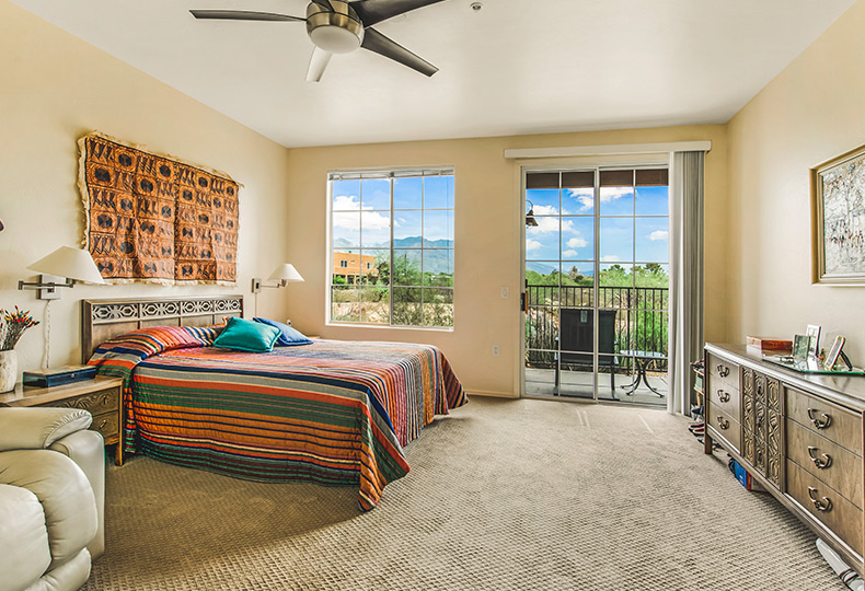 An apartment at The Fountains at La Cholla.