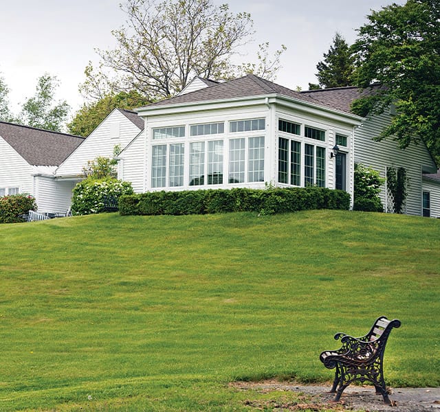 The Fountains at Millbrook building entrance.