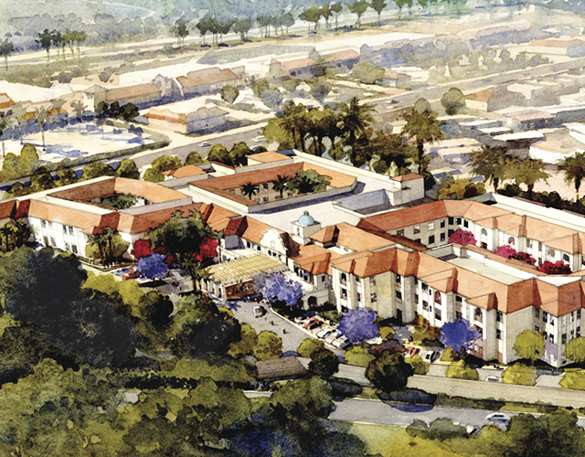 The Hacienda Mission San Luis Rey.