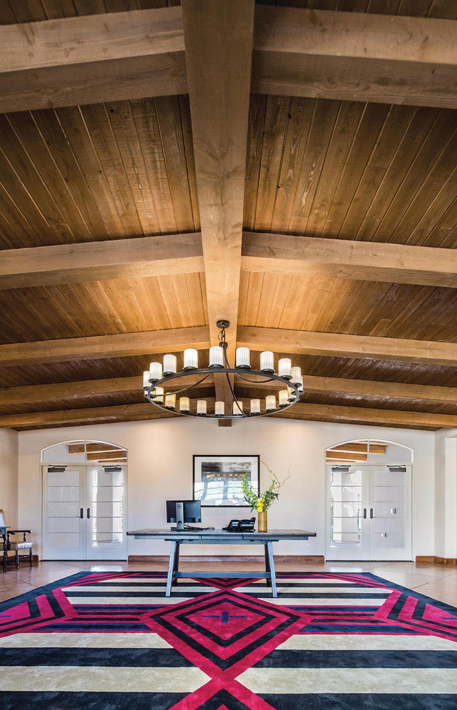 A large open hall at The Hacienda at the River.