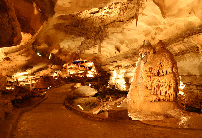 Caverns.