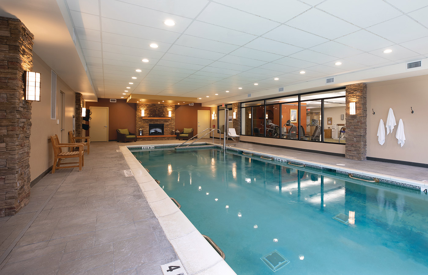 The indoor pool at The Watermark at East Hill.