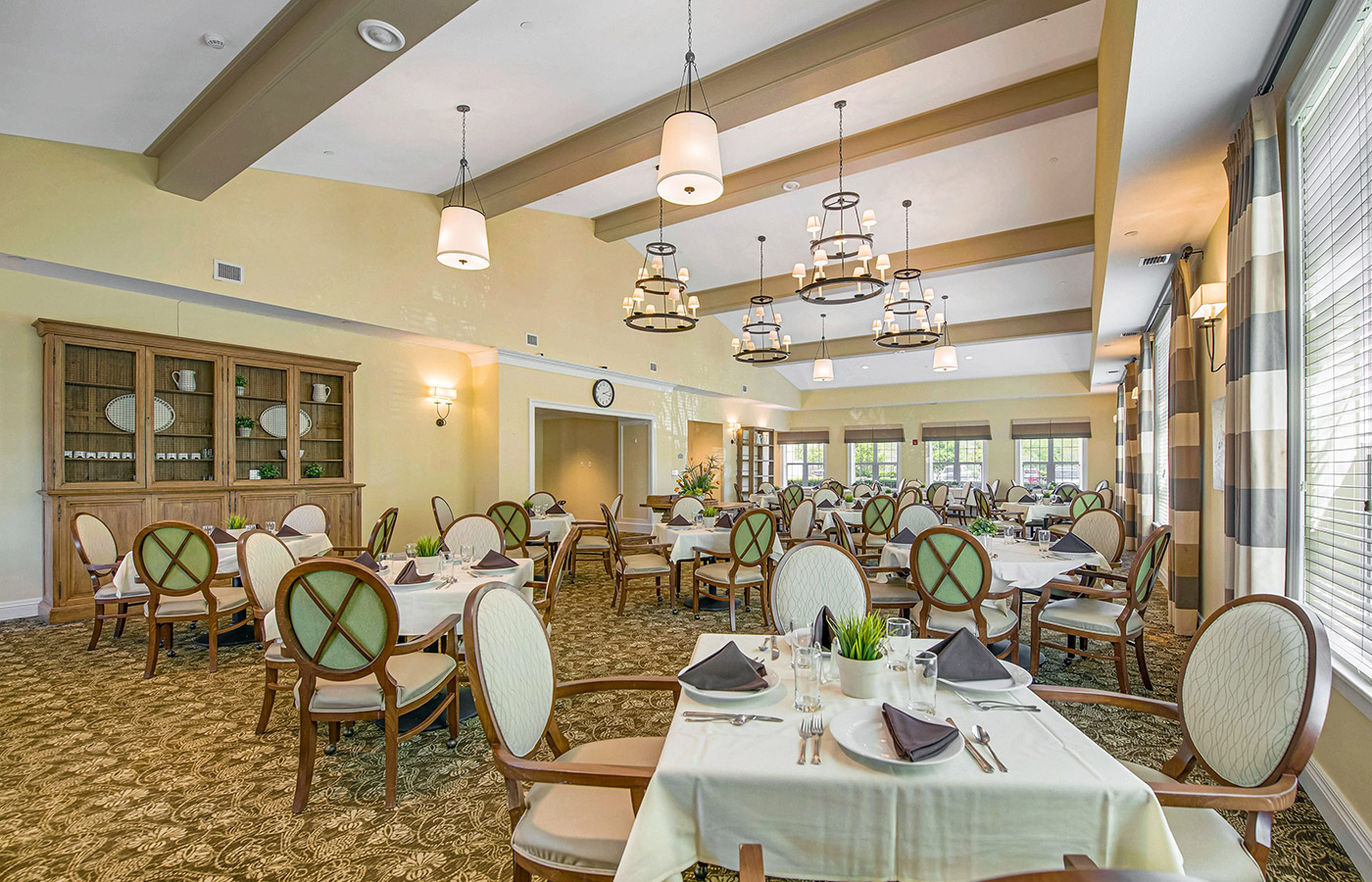 The dining area at The Watermark at Trinity.