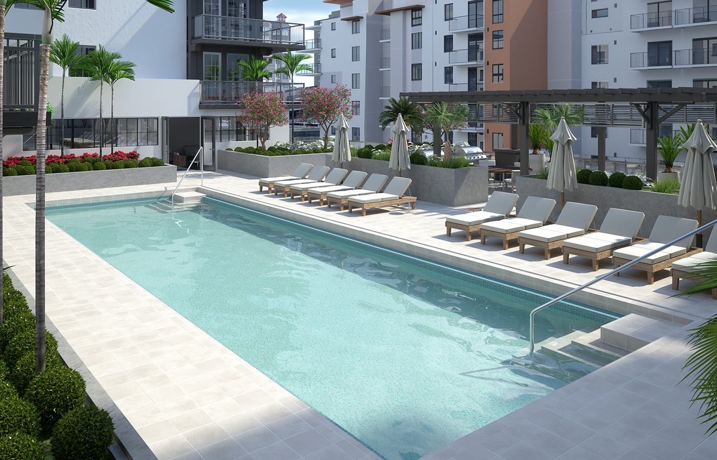 Outdoor pool at The Watermark at West Palm Beach.