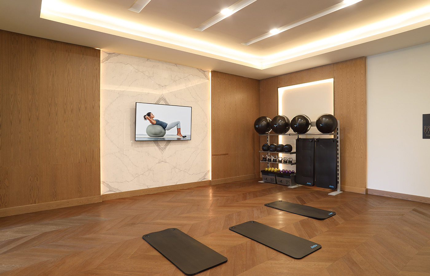 The yoga studio at The Watermark at West Palm Beach.