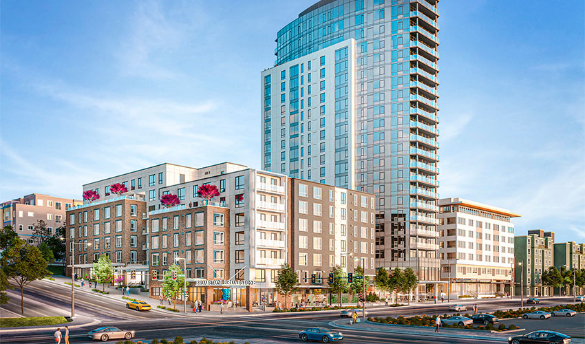 THe exterior of the building.